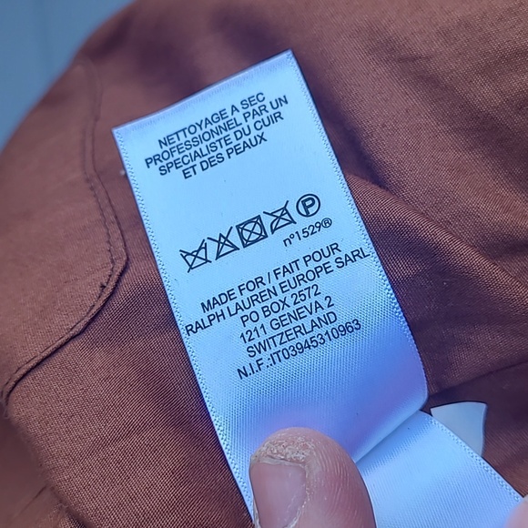 RRL Double RL Dark Brown Goat Leather XL Mens‎ Workwear Moto Flight Jacket RARE - Picture 14 of 14